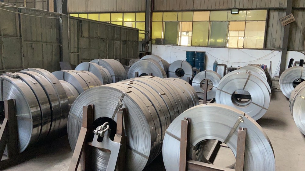 Raw material strip steel inventory