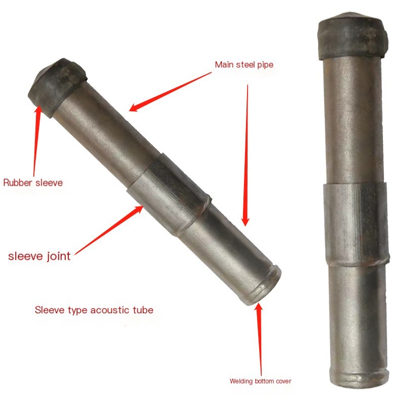 Sleeve type sonic logging pipe